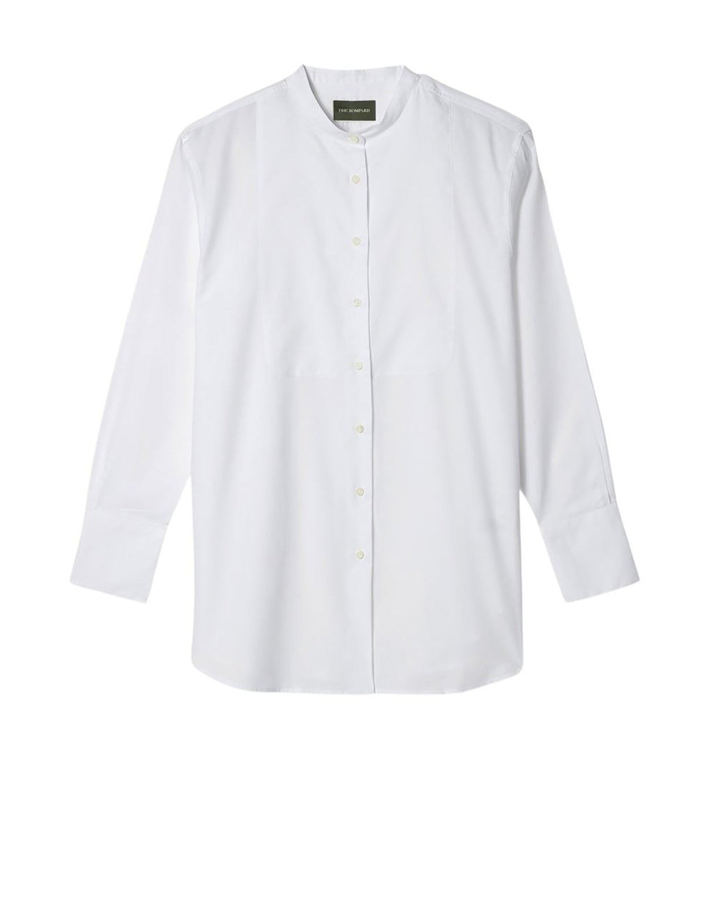 RECO70Chemise Coton Bio À Plastron - Blanc