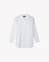 RECO70Chemise Coton Bio À Plastron - Blanc