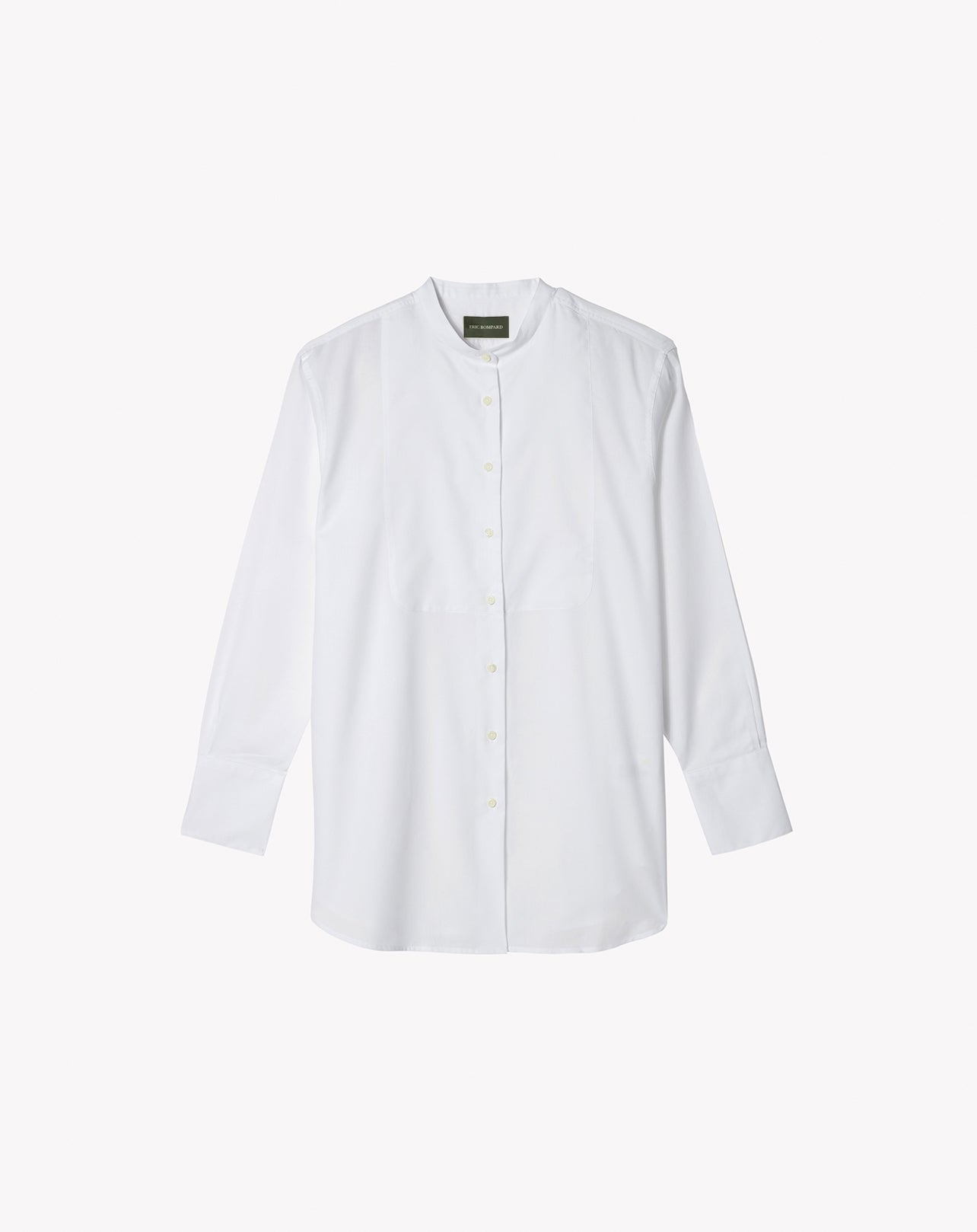 RECO70Chemise Coton Bio À Plastron - Blanc