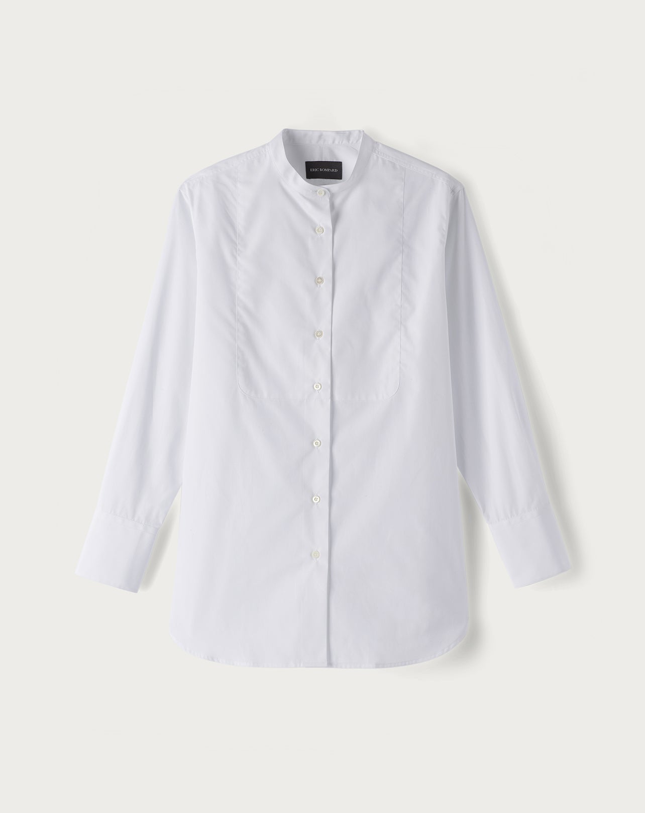 RECO70Chemise Coton Bio À Plastron - Blanc