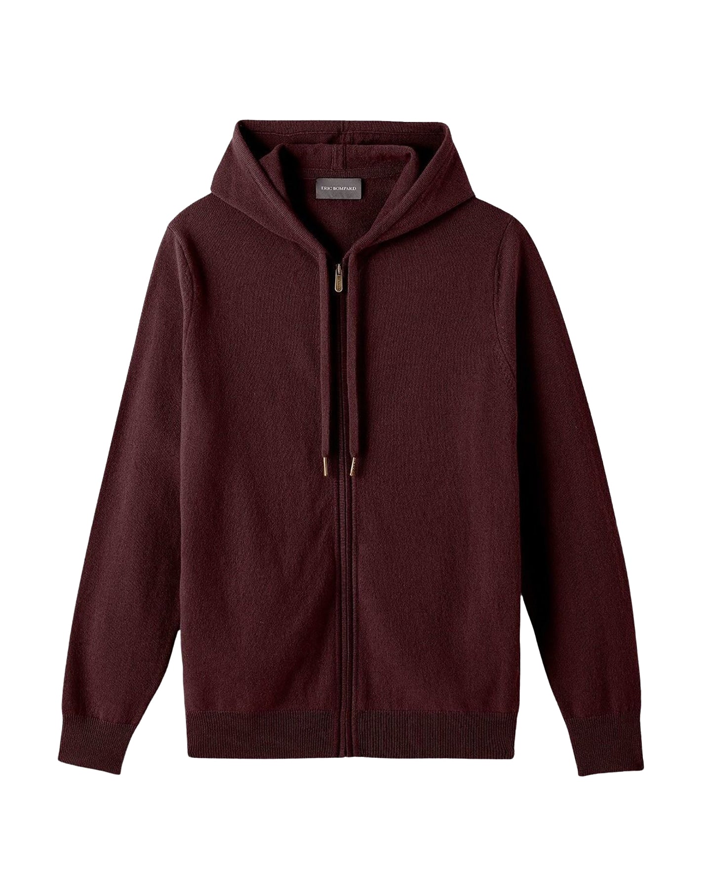 Zipped cashmere hooded jumper - Azuki