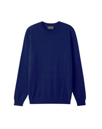Classic round-neck cashmere jumper - Amiral