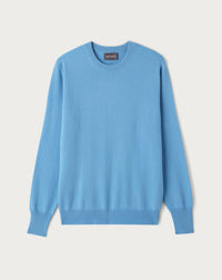 RECO130Pull Col Rond Classique - Aqua