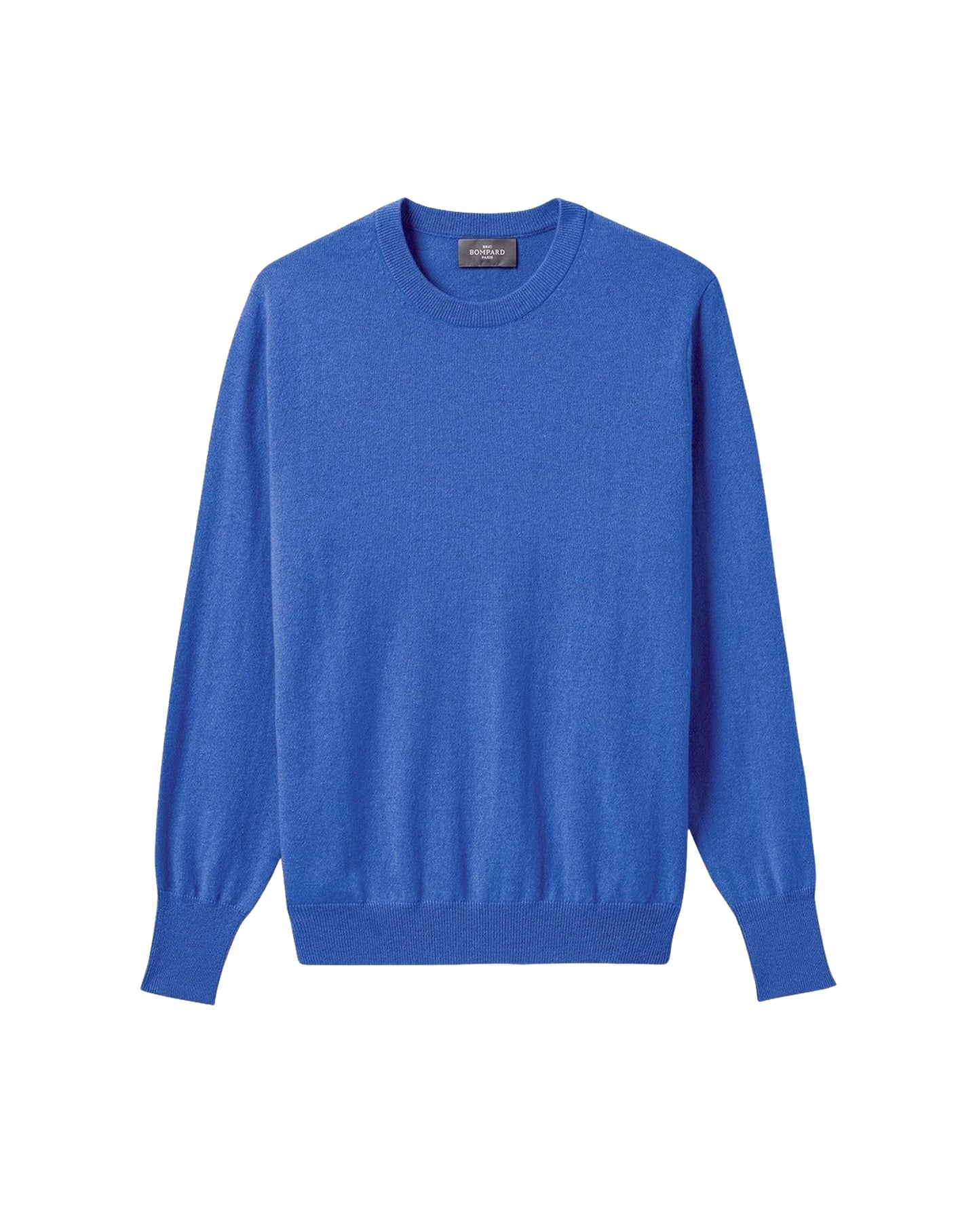 Classic round-neck cashmere jumper - Pigment Blue