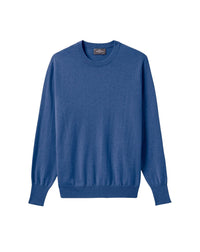 Classic round-neck cashmere jumper - Geai