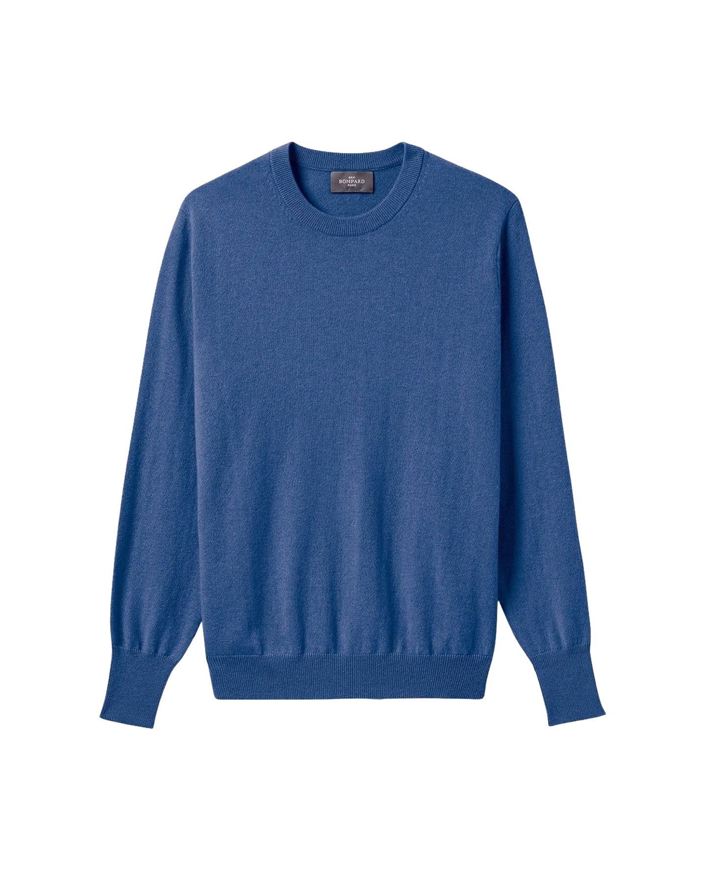 Classic round-neck cashmere jumper - Geai