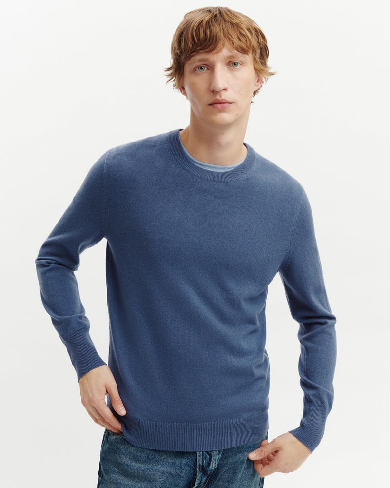 RECO130Pull Col Rond Classique - Geai