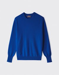 RECO190Pull Col Rond Classique - Bleu Apnee