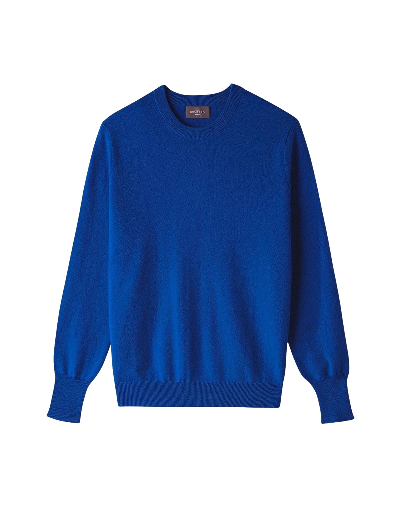 Classic round-neck cashmere jumper - Apnee Blue