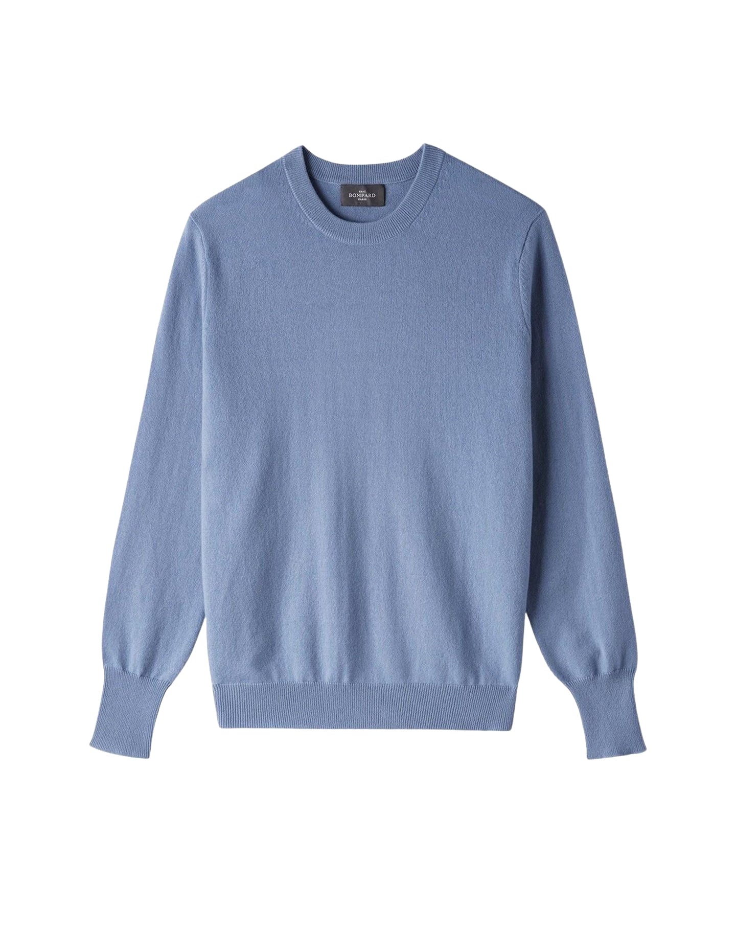 Classic round-neck cashmere jumper - Sky