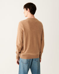 RECO130Pull Col Rond Classique - Camel