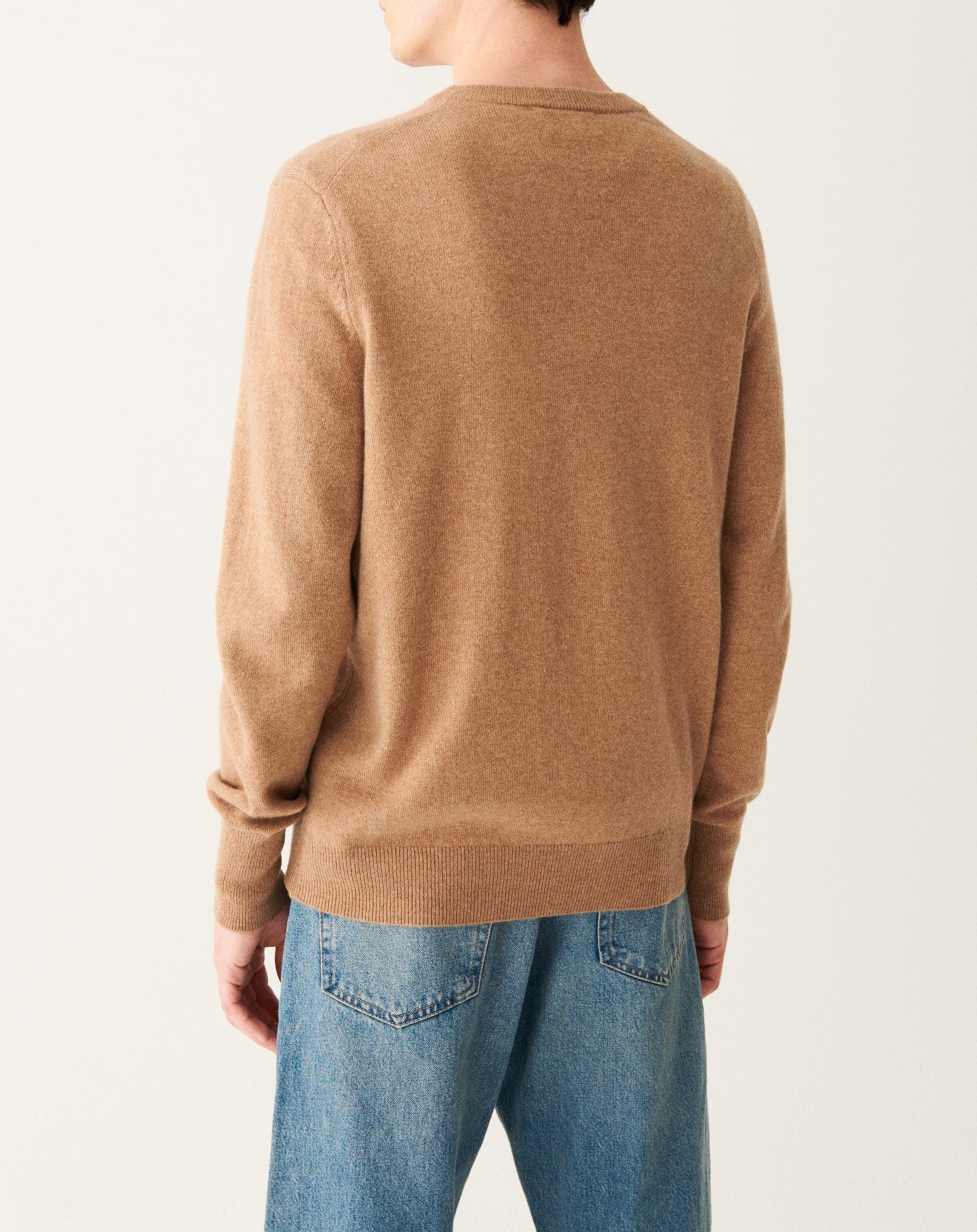 RECO130Pull Col Rond Classique - Camel