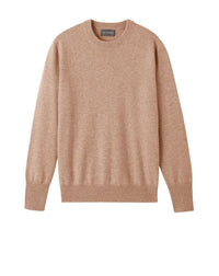 RECO130Pull Col Rond Classique - Camel