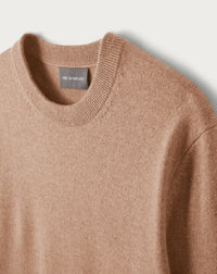 RECO130Pull Col Rond Classique - Camel
