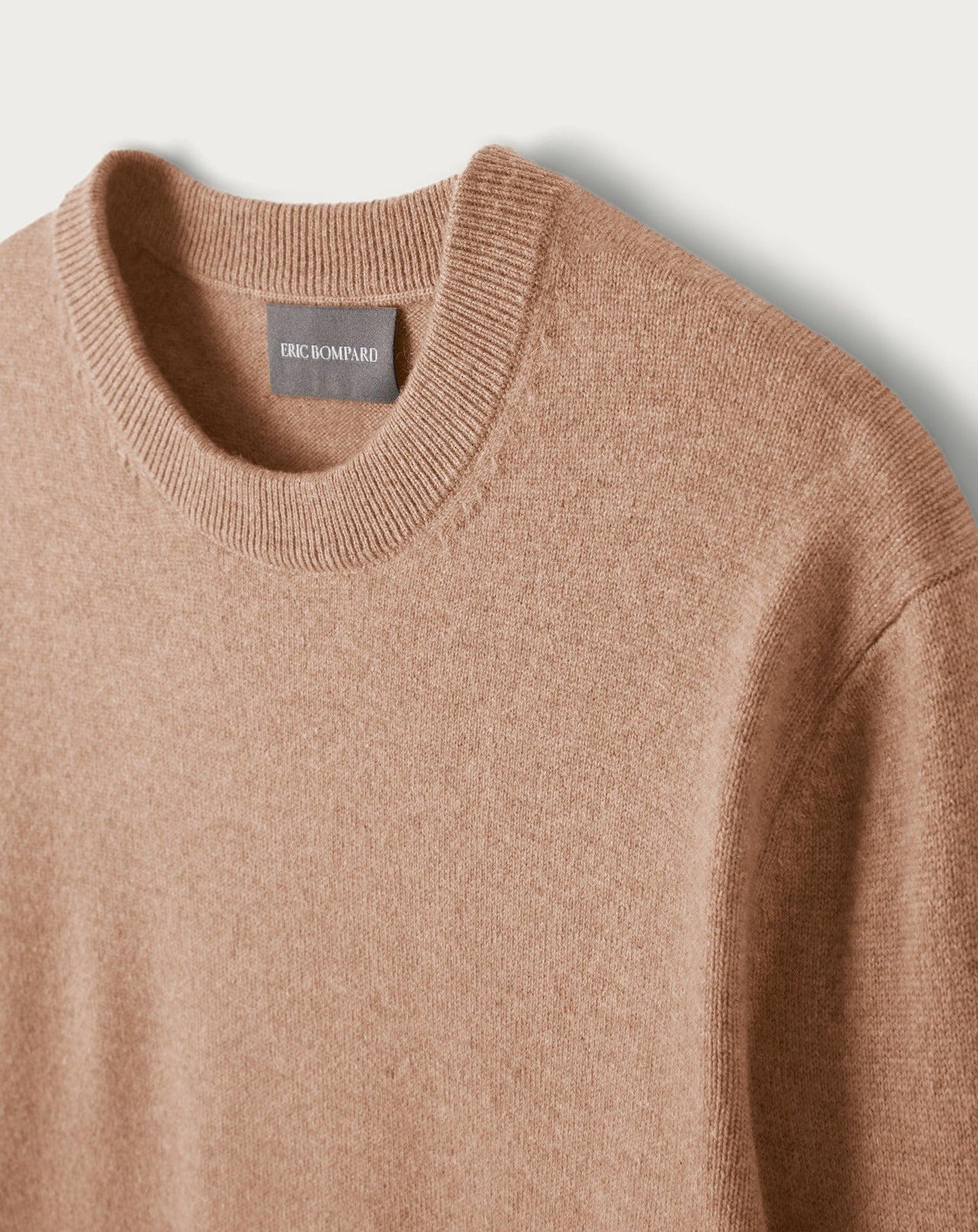 RECO130Pull Col Rond Classique - Camel