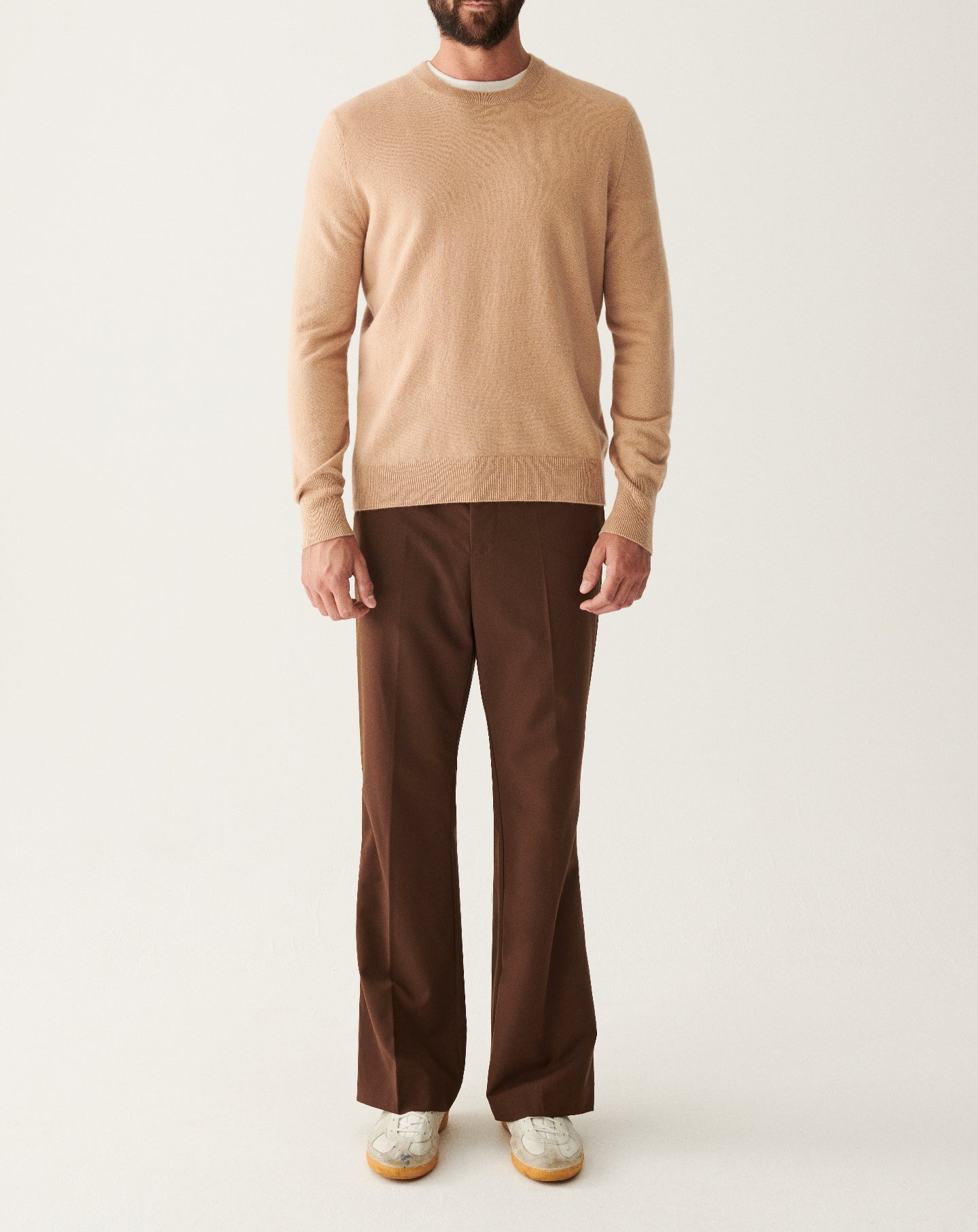RECO130Pull Col Rond Classique - Pampas