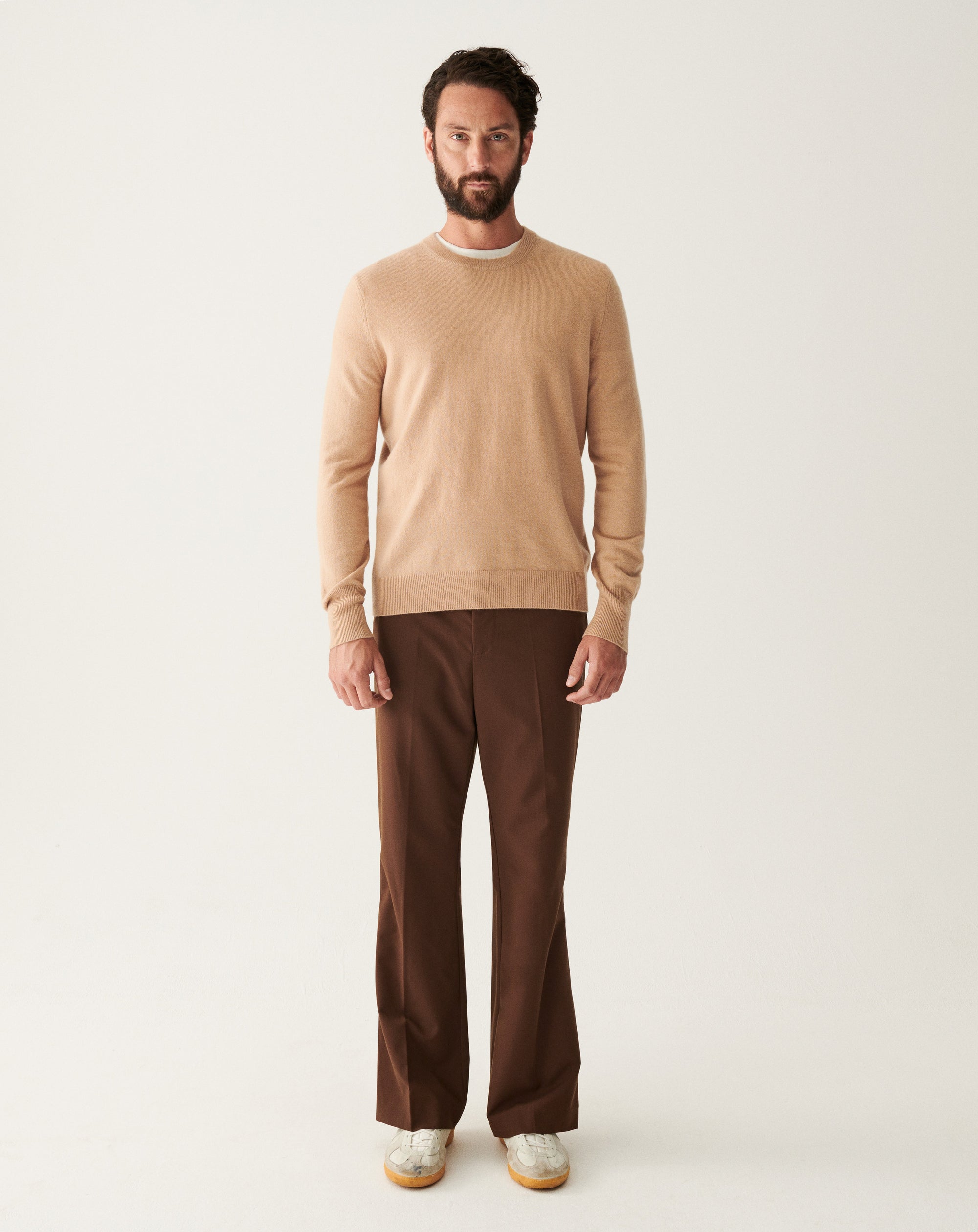 RECO130Pull Col Rond Classique - Pampas
