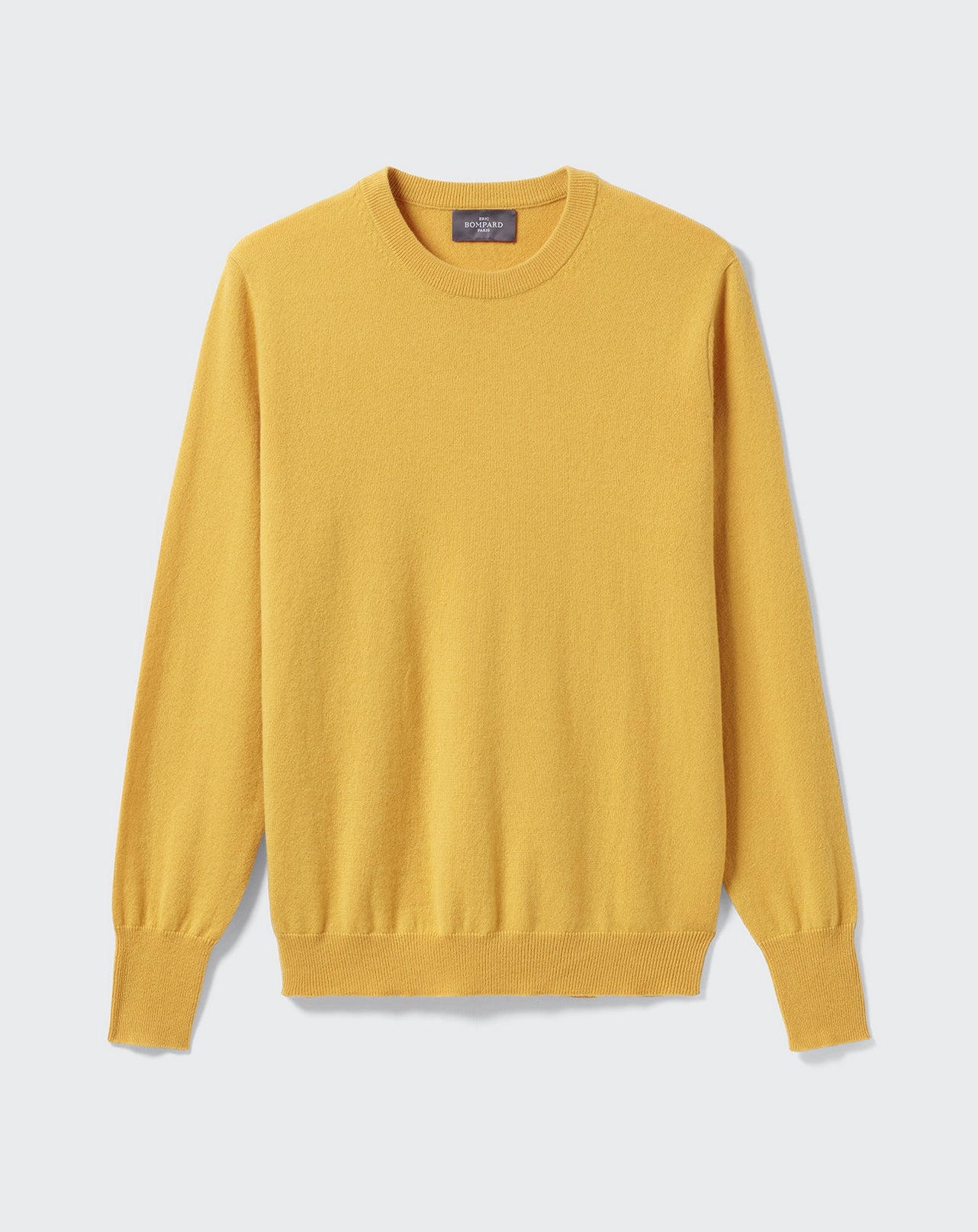 RECO130Pull Col Rond Classique - Jaune D'Or