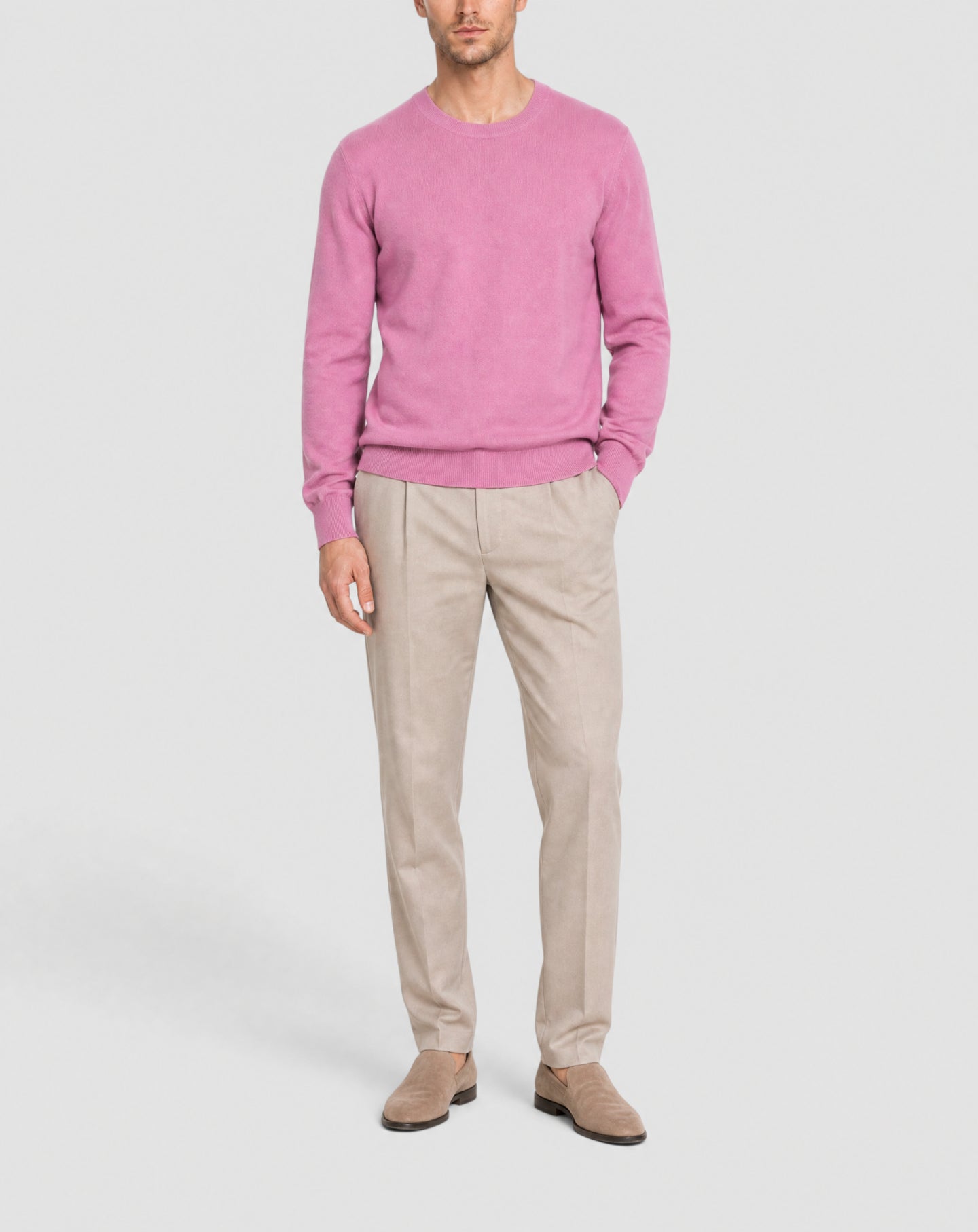 Pull col rond classique en cachemire -  Smoothie