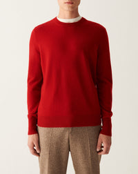 RECO130Pull Col Rond Classique - Rouge College
