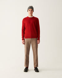 RECO130Pull Col Rond Classique - Rouge College