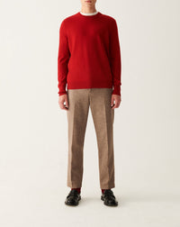 RECO130Pull Col Rond Classique - Rouge College