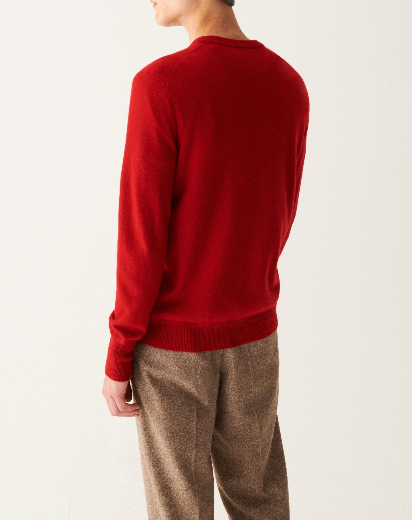 RECO130Pull Col Rond Classique - Rouge College