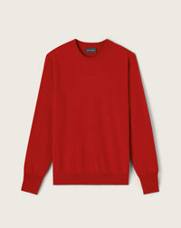 RECO130Pull Col Rond Classique - Rouge College
