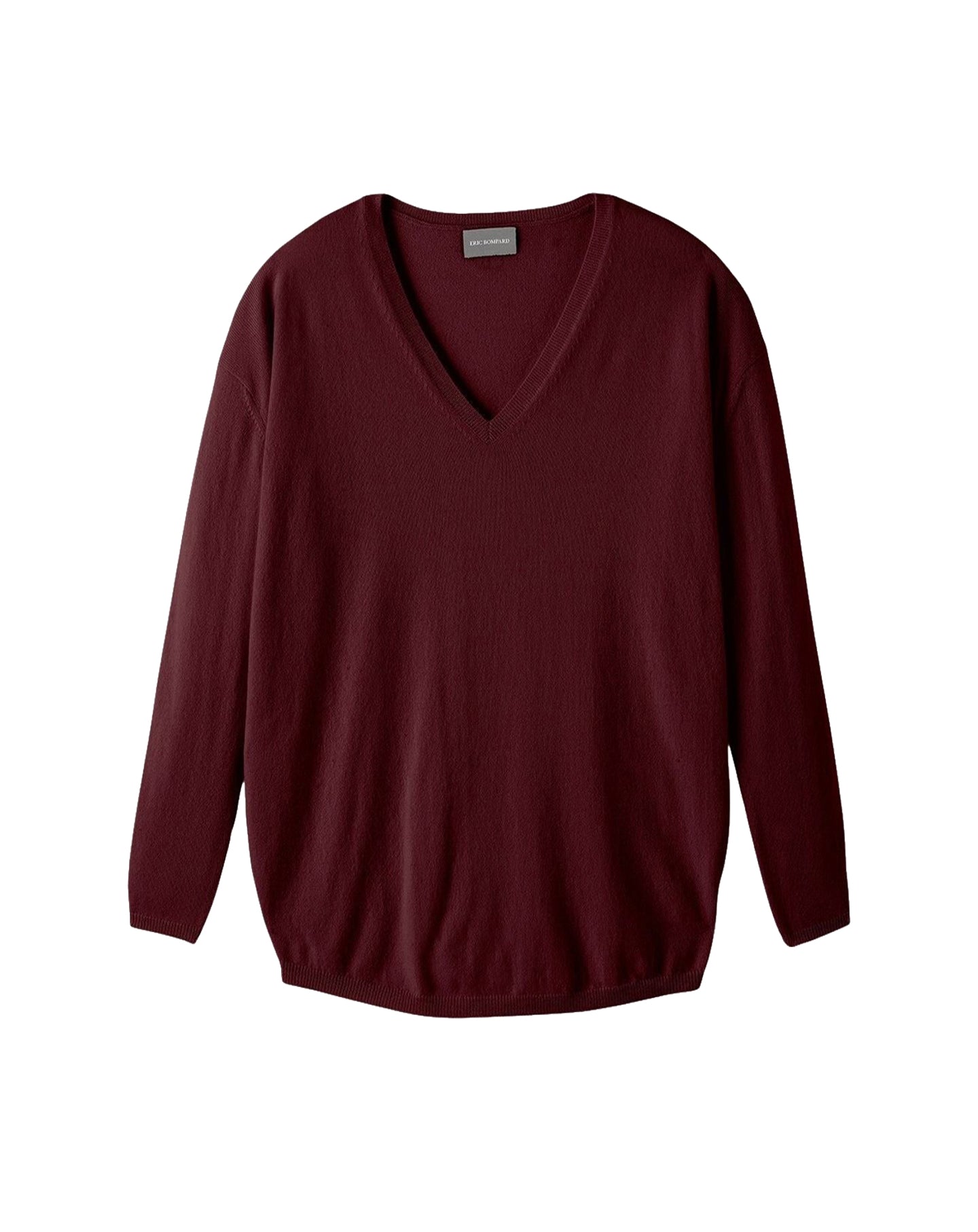 Oversized V-neck cashmere jumper - Azuki