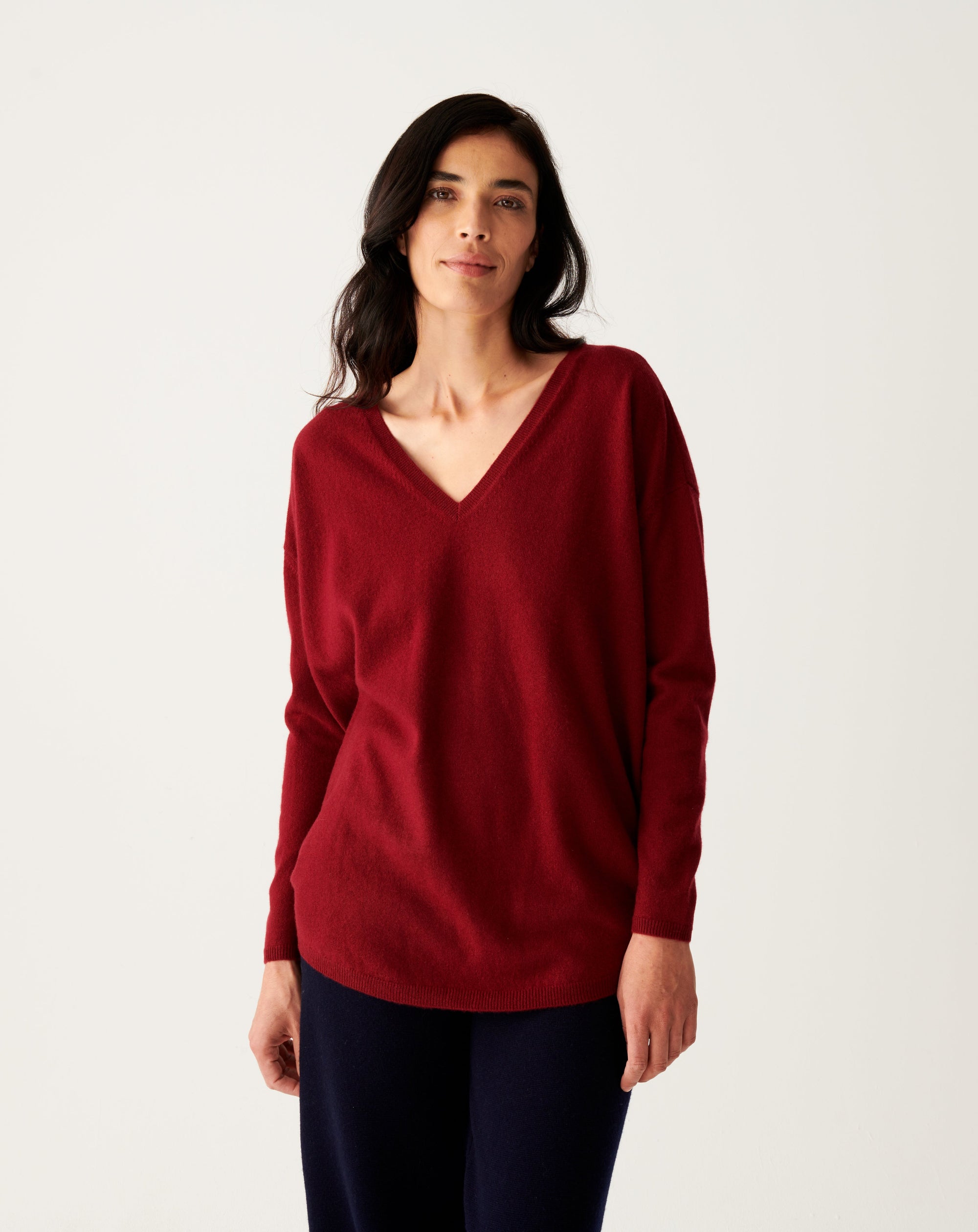 RECO130Pull V Oversize - Rouge Cranberry