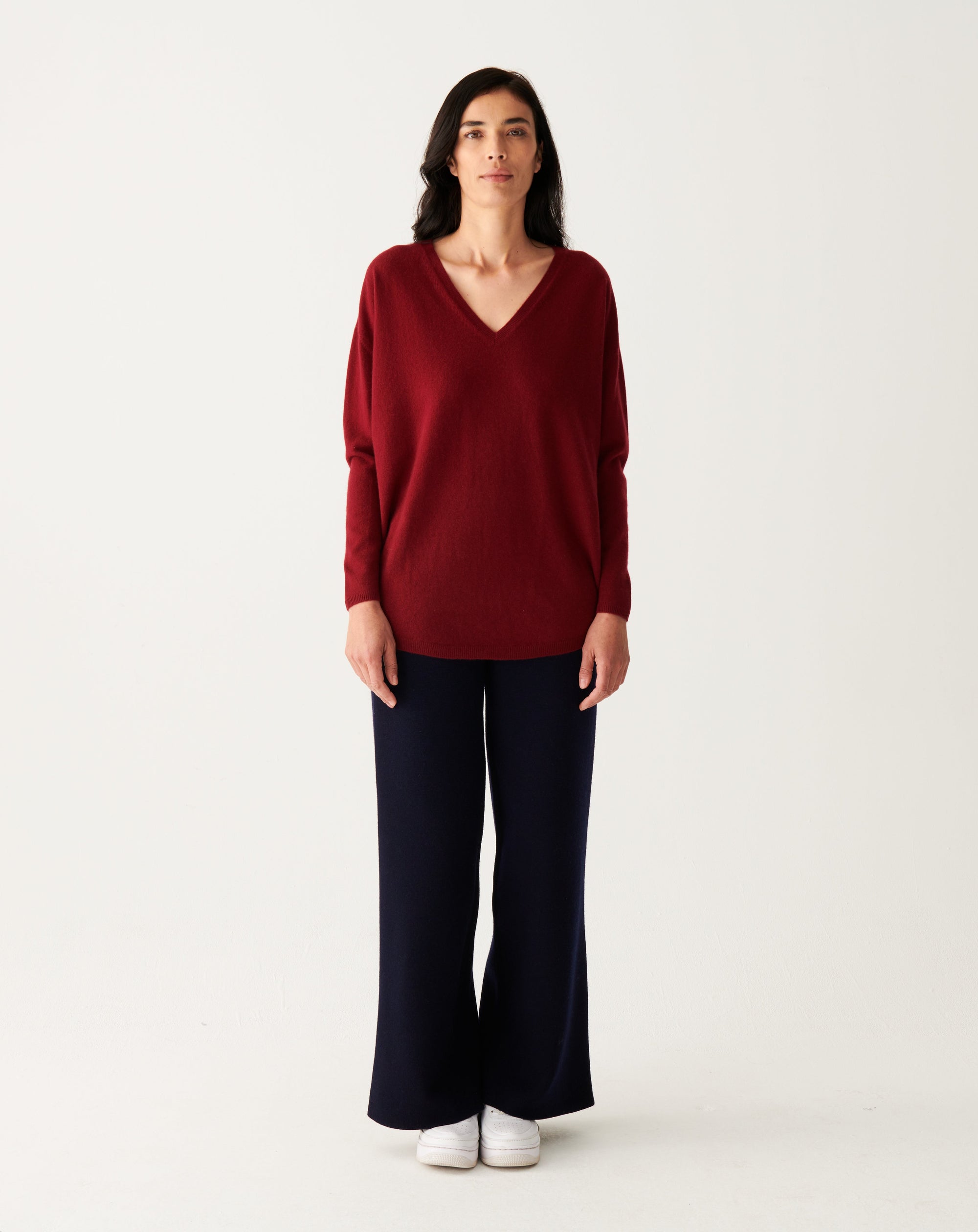 RECO130Pull V Oversize - Rouge Cranberry