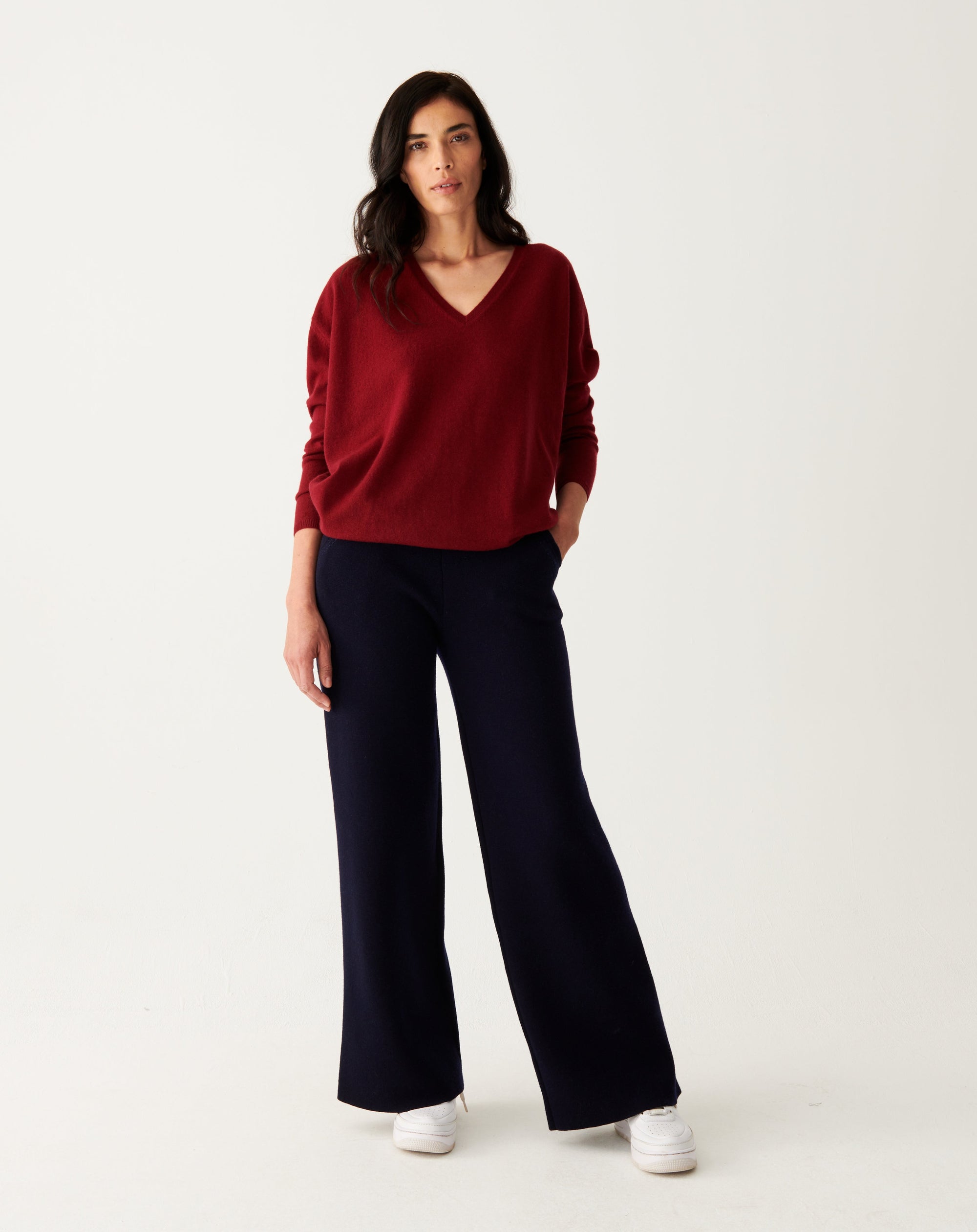 RECO130Pull V Oversize - Rouge Cranberry
