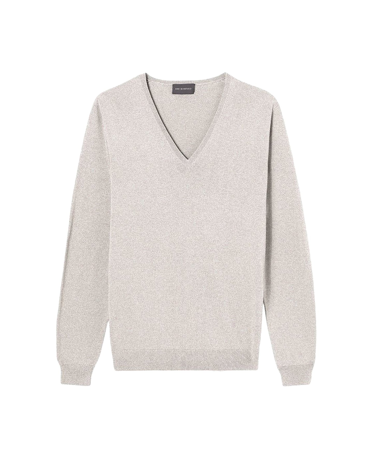 Pull col V en coton -  Latte