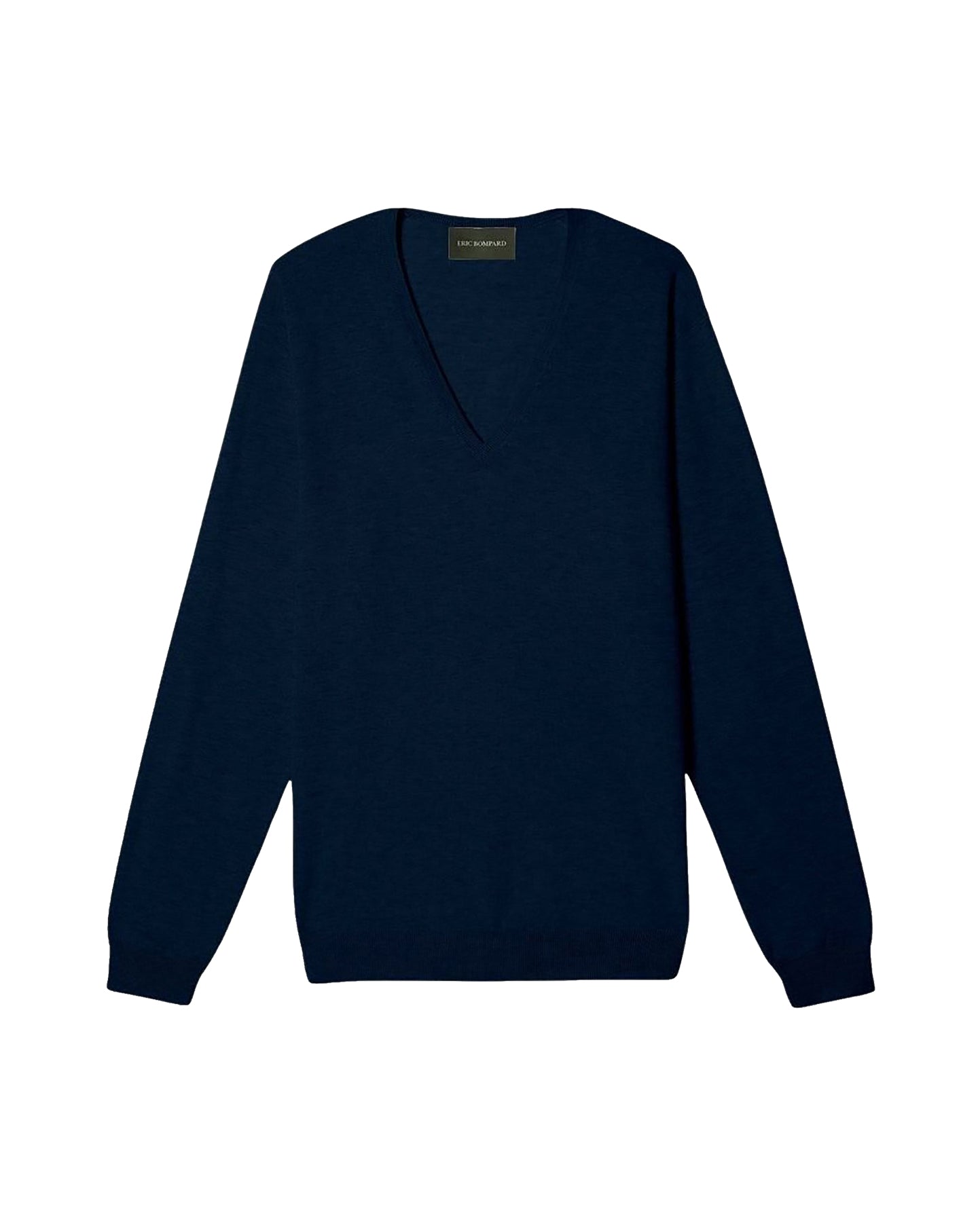 Cotton V-neck jumper - Navy