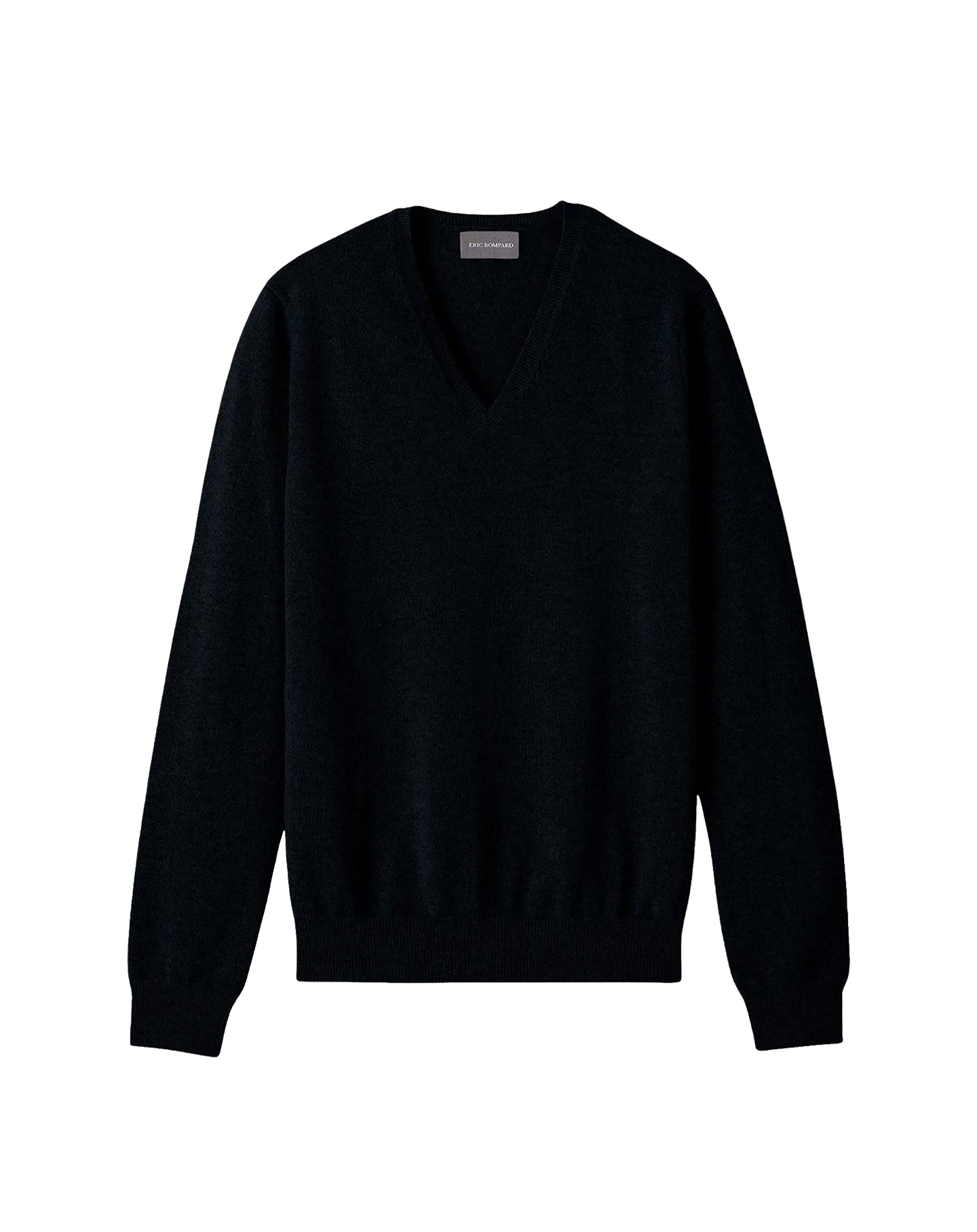 Fitted V-neck cashmere jumper - Black