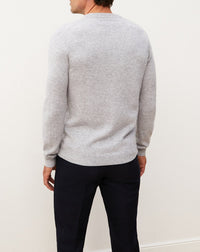 Fitted V-neck cashmere jumper - Givre