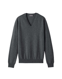 Fitted V-neck cashmere jumper - Loup