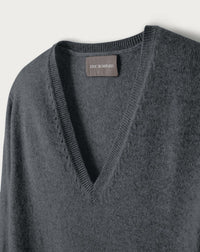 Fitted V-neck cashmere jumper - Loup