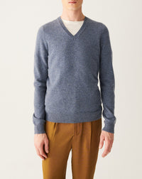 RECO130Pull V Ajusté - Bleu Apatite