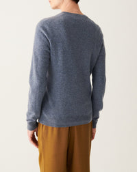 RECO130Pull V Ajusté - Bleu Apatite