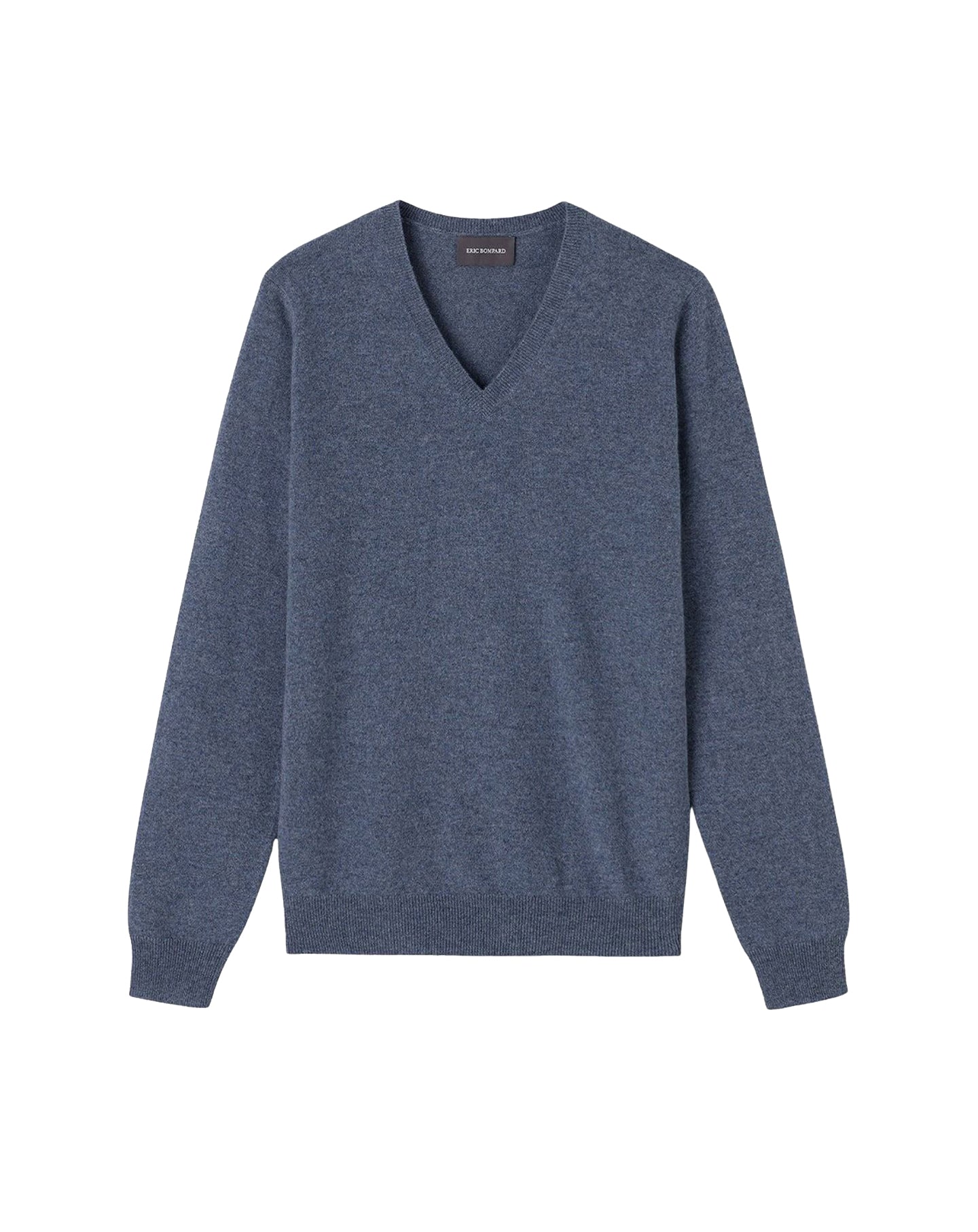 Fitted V-neck cashmere jumper - Apatite Blue