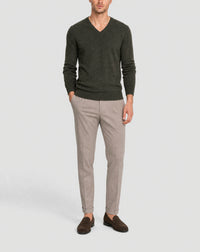Fitted V-neck cashmere jumper - Chasse
