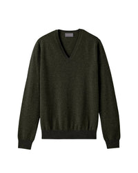 Fitted V-neck cashmere jumper - Chasse
