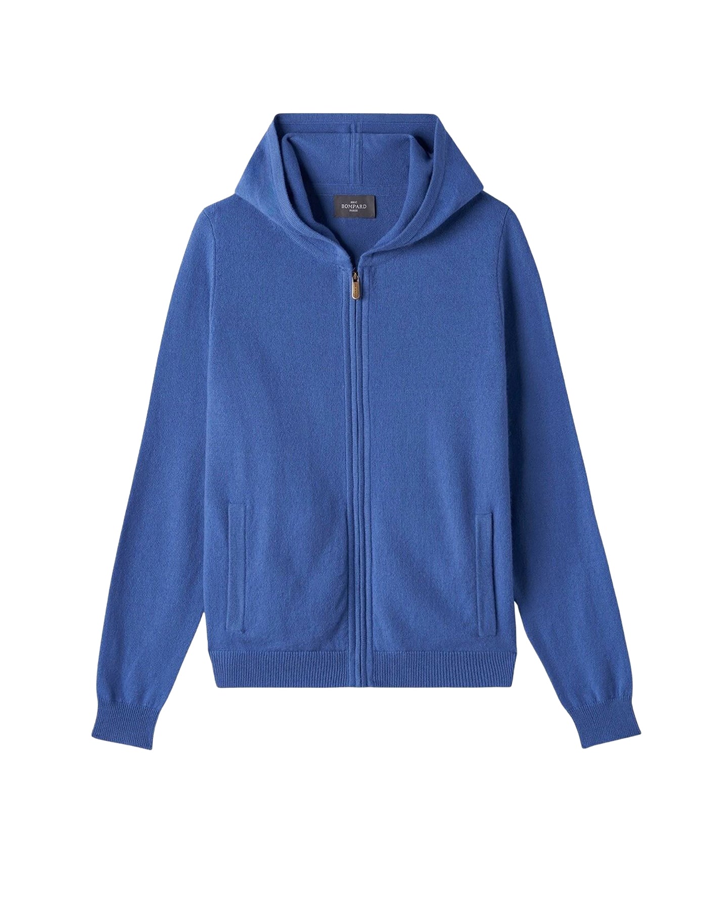 Pull à capuche zippé en cachemire -  Faience