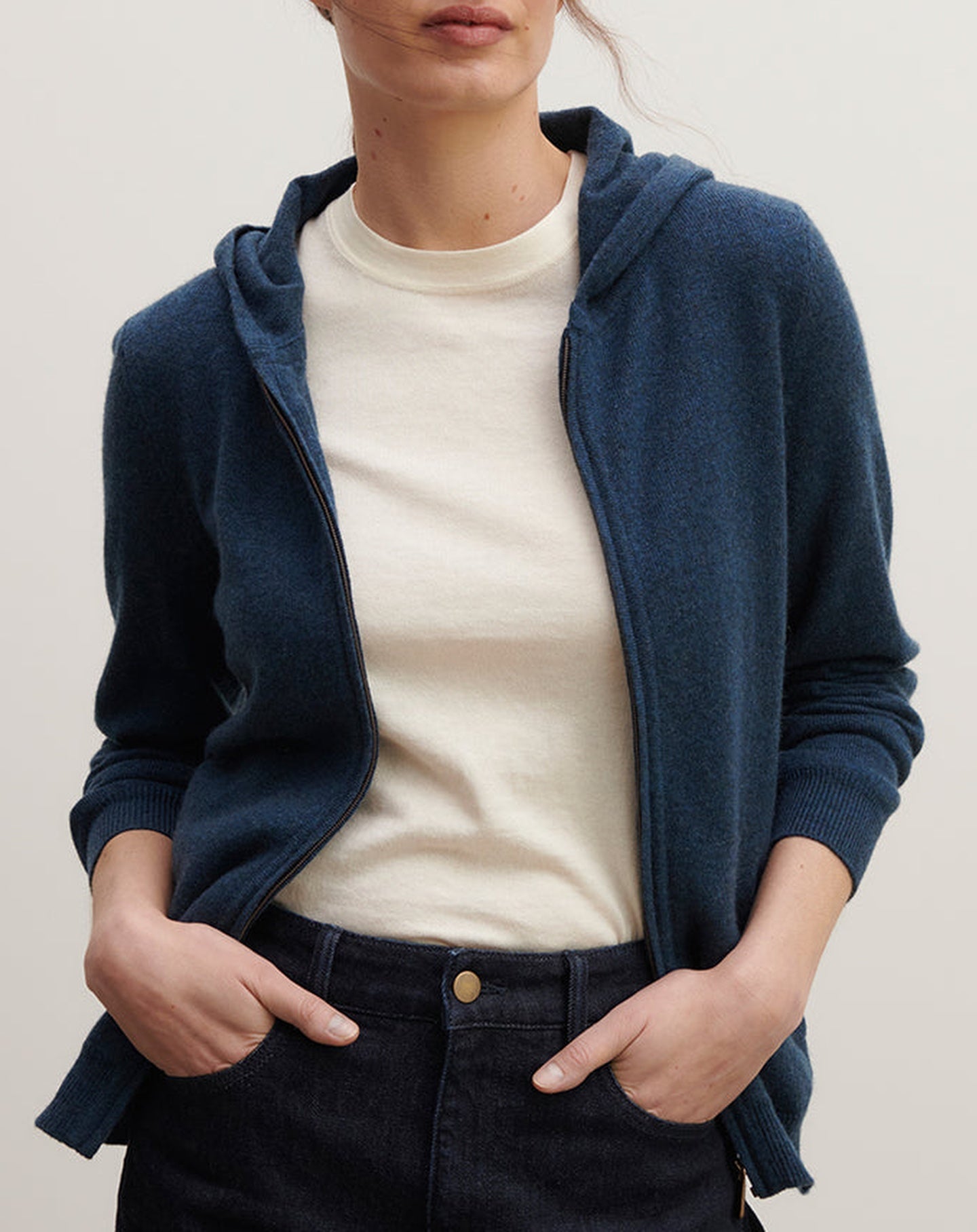 RECO130Pull À Capuche Zippé - Aizome