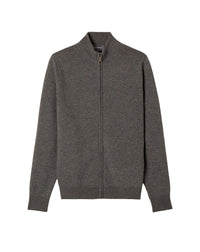Blouson zippé en cachemire -  Loup