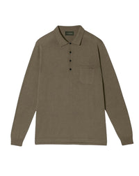 Cotton polo shirt - Khaki