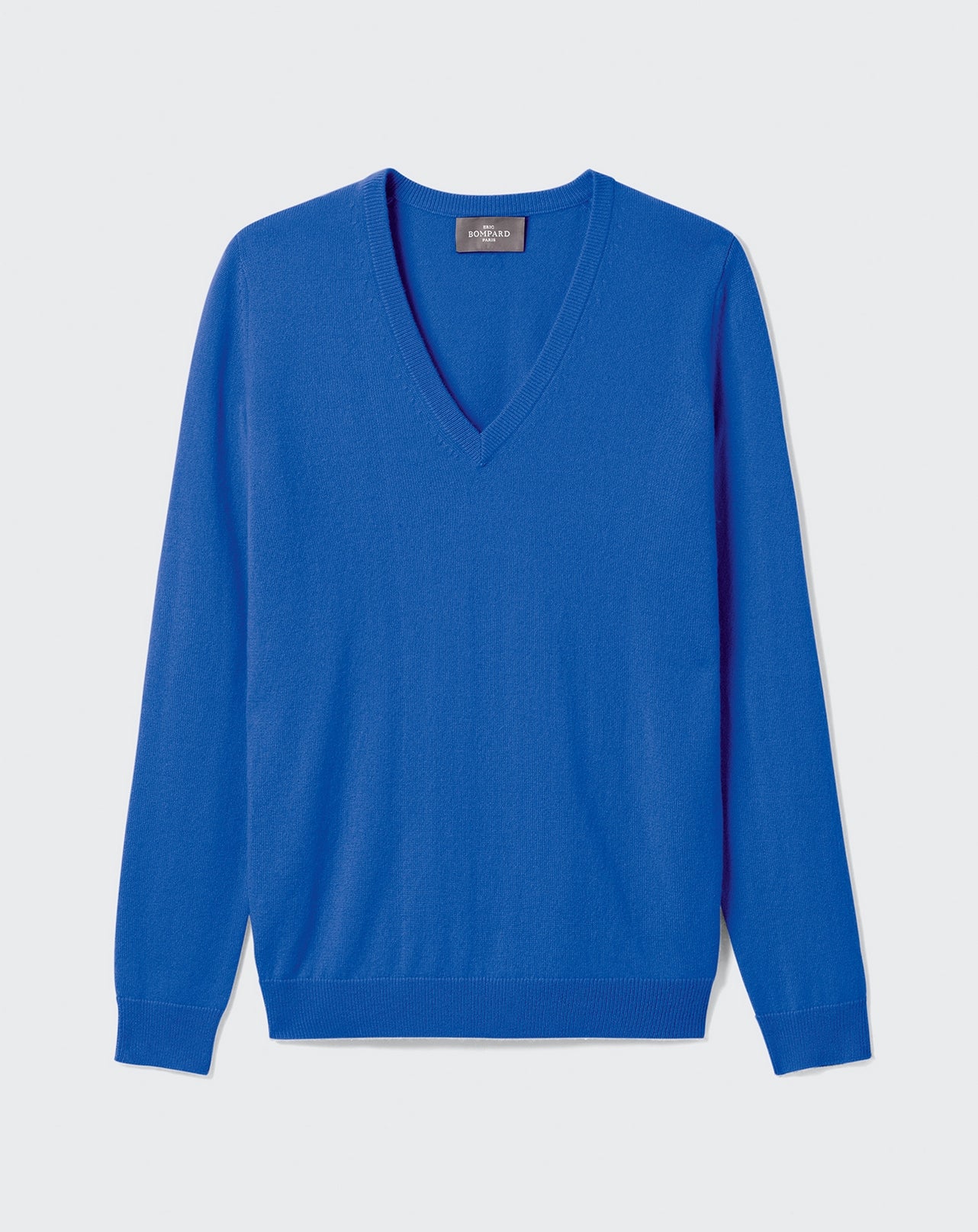 RECO110Pull Col V Classique - Bleu Pigment