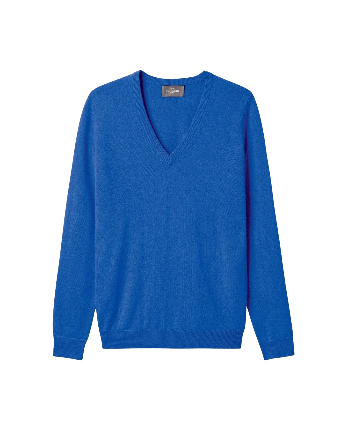 V-neck cashmere jumper - Pigment Blue