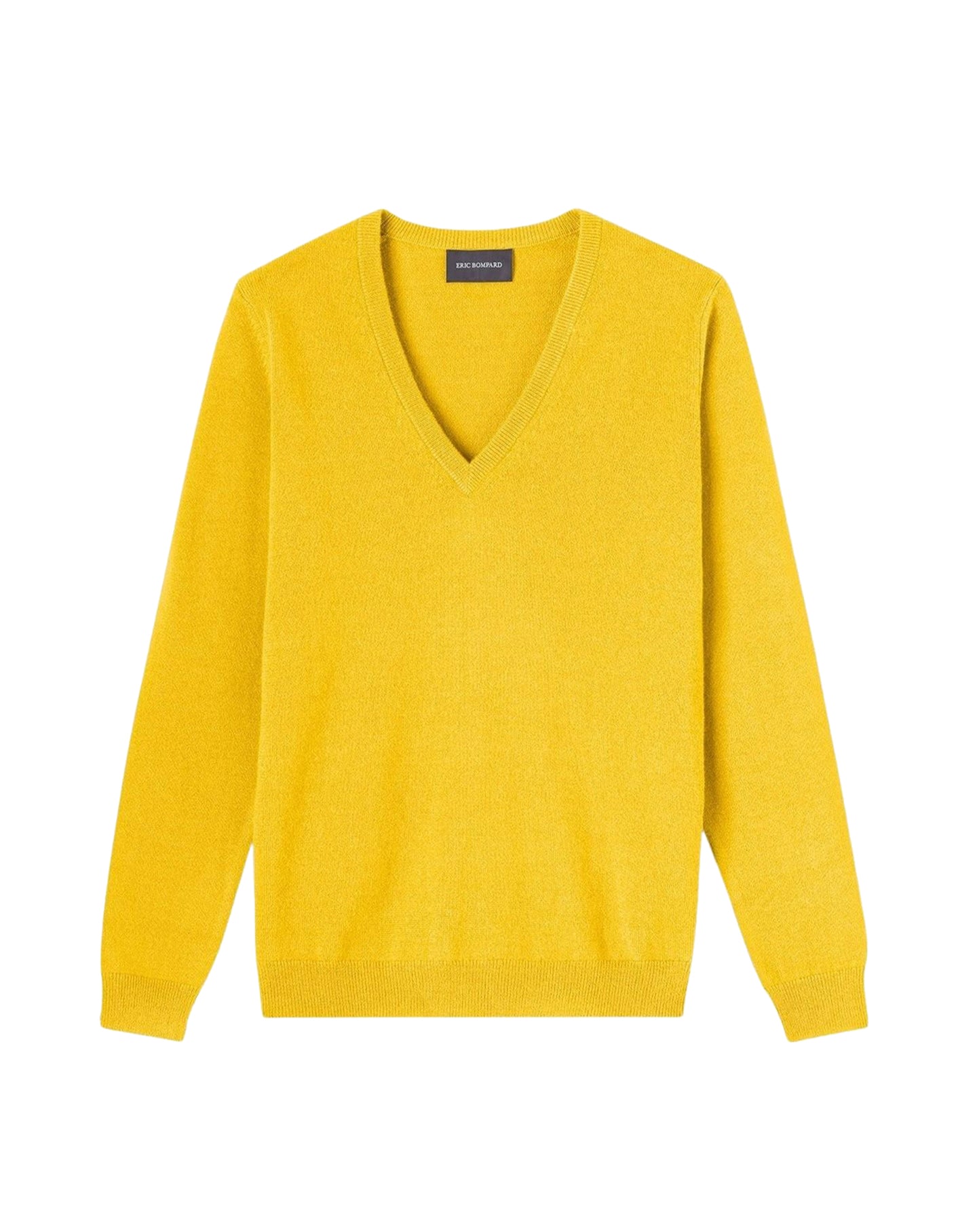 V-neck cashmere jumper - Venetian Yellow